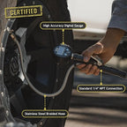 JACO FlowPro Digital Tire Inflator with Pressure Gauge - 200 PSI