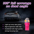 10 PCS Car Interior LED Light Bulb, T10 5050 5SMD LED Car Bulb Kit, Super Bright Automotive Led Replacement Bulbs for Dashboard Dome Map Door Courtesy License Plate Lights (Purple)
