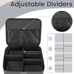 2 Layer Golf Trunk Organizer, Golf Gifts for Men with Separate Ventilated Compartment for 2 Pair Shoes, Waterproof Car Trunk Locker for Balls, Tees, Clothes, Gloves, Gifts for Golfers