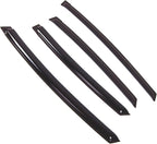 WD2-742 Dark Smoke 4 Pcs Set Window Visor (Outside Mount) Deflector Rain Guard Compatible with 2012-2015 Toyota Prius V