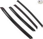 Outside Mount Window Vent Visors Rain Guards Compatible with Toyota Prius V 2012-2015 | Side Window Wind Deflectors Rain Shields | Smoke Tinted, 4 Pcs Set, DGWV-742
