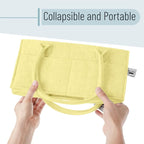 Mr. Pen- Baby Diaper Caddy Organizer, Lemon Glow | Nursery Storage Bin and Car Organizer for Diapers and Baby Wipes