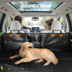 PROZAR Dog Car Seat Cover for Back Seat, Hard Bottom Back Seat Extender, Back Seat Pet Cover for Dogs - Supports 400lbs, Waterproof Heavy Duty Scratch Dog Hammock for Midsize SUVs & Trucks, 56in