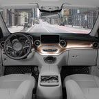 Car Steering Wheel Cover for Medium Standard Size Steering Wheels with 14 1/2-15 inches Outer Diameter, Black Microfiber Leather