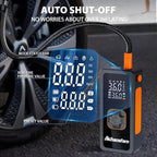 Portable Air Compressor, 48s Fast Inflation, Cordless with Dual Power Supply, 150 PSI Tire Pump with Digital Gauge, Long Runtime & Storage Case for Car, Truck, Bike, Ball