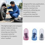 100 Pcs Tire Repair Kit, Rubber Screw Tire Plugs with 3 Sizes and Screwdriver, Essential for Cars, Trucks, Motorcycles, and ATVs Puncture Repair