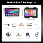 [2+64GB] Android Car Stereo for Kia Sportage 2010-2016 with Wireless Carplay Android Auto, 9 Inch HD Touchscreen Car Radio with GPS WiFi Bluetooth FM/RDS EQ SWC 26UI Backup Camera MIC