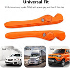 Inflatable Car Seat Gap Filler Strip - 2Pcs Leather Foldable Seat Gap Plug Blocker,Stop Dropping Items,Soft Interior Accessories for All Cars (Orange)