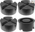 Rubber Cross Slotted Jack Adapter, Disk Frame Rail Protector, Anti Slip Pinch Weld Side Support Block, Car Lift Jack Puck Pad, Universal Vehicle Repair Tool (4PCS)