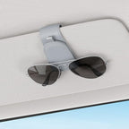 Sunglass Holder for Car Visor, Light Gray, 2 Packs | Suede Cloth, Magnetic, Organizer for Car Accessories