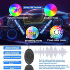 5 in 1 Car Led Strip Lights with App Control, RGB Colors Interior Car Lights, Ambient Led Lighting Kit, 4 Light Flashing Modes, USB Neon Accessories for Doors, Center Console