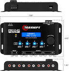 Taramp's Pro 2.4S DSP Crossover full Digital Signal Processor and Equalizer with sequencer 15-band Graphic Equalization 12 preset EQ 2-Channel in and 4-Channel Out