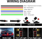 4PCS RGB LED Wheel Rim Lights with Bluetooth and Remote Control,3-Row Wheel Ring Light Kits with Turn Signal and Braking Function Tire Lights for Pickup Truck SUV Car (15inch)