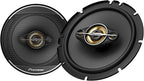 A-Series Plus TS-A1681F 6.5” 4-Way Speakers (Pair) – 350W Max, Balanced Sound + Smooth Treble, Enhanced Bass, Ideal Factory Upgrade, Installation Adaptors Included