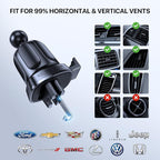 Upgraded Wider Clamp Phone Holders for Your Car, Metal Hook Air Vent Car Mount [Thick Cases Friendly] Automobile Hands Free Compatible with iPhone 17/16/15/14/13 Series All Smartphone