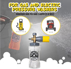 Big Mouth Max Release Foam Cannon - Foam Cannon for Pressure Washer for Car Wash, Home Cleaning, and Boat Wash with 34 oz Bottle