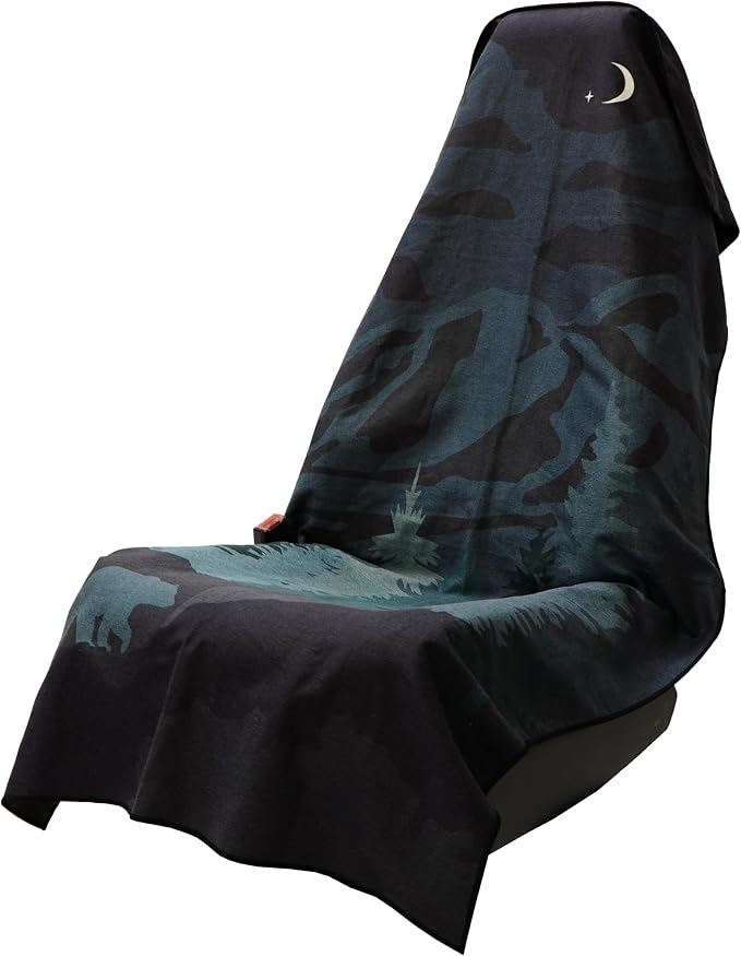 Athletic Running Towel, Full-Sized, Car Seat Cover - Performance Microfiber (Nightfall Grizzly)