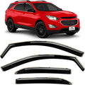 Voron Glass in-Channel Extra Durable Rain Guards for ChevyEquinox 2010-2017, Window Deflectors, Vent Window Visors, 4 Pieces - 220105