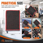 Clay Mitt for Car Detailing, No Scratch Reusable Magic Clay Bar Glove, Microfiber Auto Cleaning Supplies for Removing Debris from Paint, Glass, Wheels, Windshield(Red)