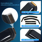 in Channel Window Deflectors for Chevy Silverado/GMC Sierra 1500 Crew Cab 2014-2018,Silverado/Sierra 2500HD-3500HD Crew Cab 2015-2019 Rain Guards,Vent Window Visors-4pcs