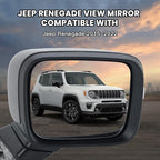 Right Passenger Side Mirror Compatible with Jeep Renegade 2015 2016 2017 2018 2019 2020 2021 2022 Door Mirrors Power Heated with Turn Signal Indicator Temperature Sensor Bright Black (7+2 pins)