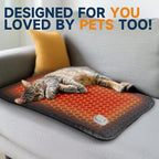 Heated Stadium Seat Mat, Lightweight Foldable Bleacher Pad, 4 Heat Settings and 2 Storage Pockets for Outdoor Sports, Games, Camping (Power Bank Not Included)