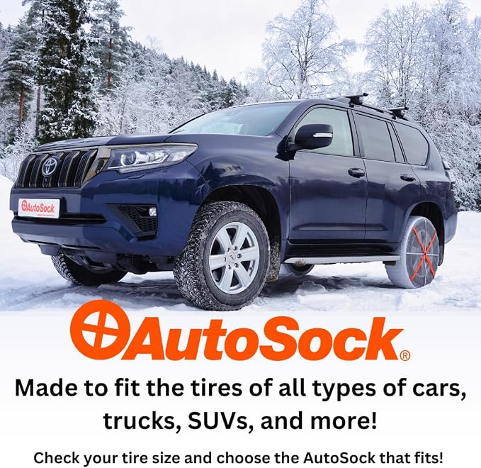 for Passenger Vehicles HP685, Snow Socks for Tires, Pack of 2