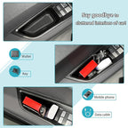 Front Door Side Storage Box Compatible with Audi Q4 E-Tron 2022 2023 2024 2025, ABS Car Front Door Side Armrest Grab Handle Groove Storage Organizer Tray Pocket Slot Mat Insert Accessories