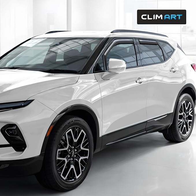 in-Channel Incredibly Durable Rain Guards for Chevrolet (Chevy) Blazer 2019-2026, Original Window Deflectors, Vent Window Visors, Vent Deflector, 4 pcs. - 619462