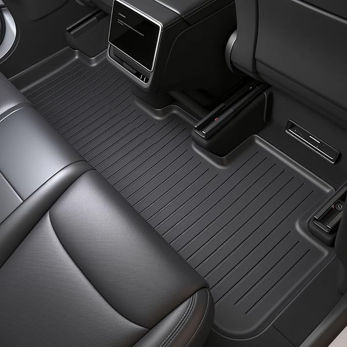 Tesla Model Y Juniper 2025 2026 Floor Mats & Cargo Liners Full Set 9 PCS Extra-Thick TPE CabinProtect™ for 5-Seater | All-Weather Pet & Child-Friendly Accessories(Not for Standard)