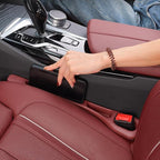 Car Seat Gap Filler Organizer Universal for Car SUV Truck Accessories Seat Gap Plug Blocker with Storage Slot Red 2 Pack