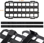 Car Sun Visor Organizer Vehicle Rigid MOLLE Panel Tactical Gear Rack EDC Pouch Tool Holster Bag Holder Visor Cover Truck Equipment Mount Plate Modular Storage Shelf Auto Accessories