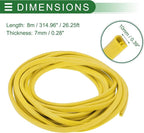 Universal Car Door Edge Protective Sealing Strip U-Type Door Scratch Protection Guard, 26.25ft 8m, Anti-scratch Collision, PVC Iron, Yellow