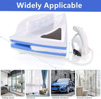 Magnetic Window Cleaner Tool Glass Wiper, Double Sided Window Cleaner Windows Cleaning Brush for High-Rise Household Cleaning Windows Thickness 0.1''-0.4'' (5-7mm)