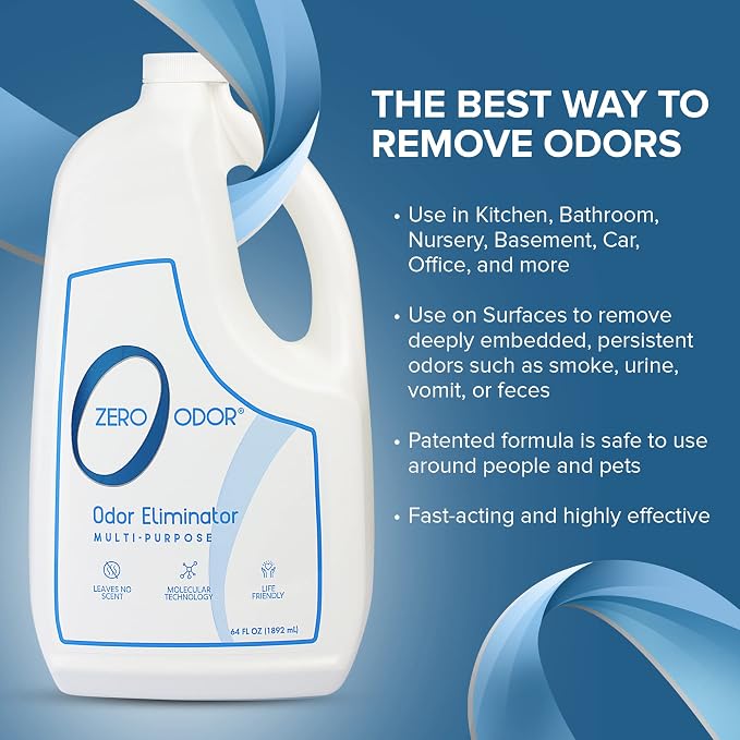 Multi-Purpose Strong Odor Eliminator for Home, Office, Car, Bathroom, Hotel, Room Deodorizer, and Odor Neutralizer, 64oz Refill