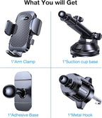 Phone Holders for Your Car Phone Holder Mount【Super Suction】 Cell Phone Holder for Car Accessories for Women Men【360° Adjustable】 Suction Phone Mount for Car, Window, Bathroom
