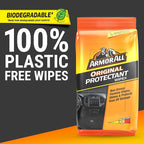 Car Protectant Wipes, Interior Car Wipes with UV Protection Against Cracking and Fading, 60 Wipes