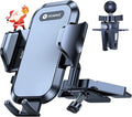 Military-Grade Sturdy Car Phone Holder Mount, Upgraded Anti Shake Metal CD Slot & Air Vent Thick Case Friendly Phone Mount for Car Fit for iPhone 17 16 15 Samsung All Phones