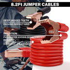 Car Roadside Emergency Kit with Battery Jumper Cables,Car Accessories for Men or Women,Automotive Safety Kit for Car,Vehicle, Truck or SUV,Gifts for Men or Him,Red
