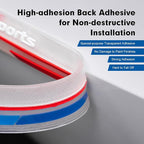 2 PCS Car Side Body Anti-Collision Strips, Sport Style Front Rear Bumper Protector Stickers, Self-Adhesive Car Door Edge Anti-Scratch Protector, Universal for Most Cars (Transparent)