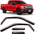 Voron Glass in-Channel Extra Durable Rain Guards for Ford F150 2015-2020 SuperCab, Window Deflectors, Vent Window Visors, 4 Pieces - 230095