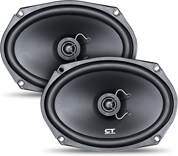 CT Sounds BIO-6X9-COX 6x9 Inch Coaxial Car Speakers, 200 Watts Max, Pair