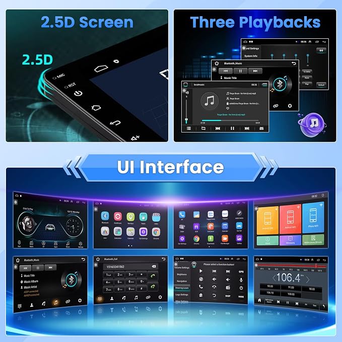 Car Radio for Jeep Compass Patriot 2010 2011 2012 2013 2014 2015 2016: 10.1 Inch Android Touch Screen for Compass Patriot Car Stereo with GPS Navigation/5GHz WiFi/Bluetooth + Backup Camera