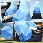 2 Pack Car Seat Towel Covers Athletic Running Towel Performance Microfiber Post Workout Sweat Washable Cover Non Slip for Seat Outdoor Sport (Great Smoky Mountains)