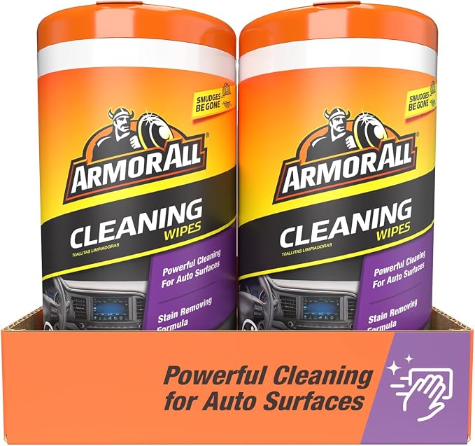 Car Cleaning Wipes, Wipes for Car Interior and Car Exterior, 50 Wipes Each
