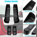 Compatible with 2021-2026 Tesla Model S Door Side Pockets Organizer | 4PCS Front Rear Doors Pockets Inserts Storage Tray for Tesla Model S Accessories 2021 2022 2023 2024 2025 2026