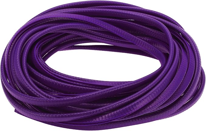 Universal Car Door Edge Protective Sealing Strip U-Type Door Scratch Protection Guard, 49.21ft 15m, Anti-scratch Collision, PVC Iron, Purple