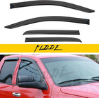 Window Visor Rain Guards Compatible with 2015-2020 Colorado/GMC Canyon Crew Cab with 4 Full Size Doors Window Wind Deflectors Vent Visors Shades for Truck Accessories Tape-On(No-Drill)