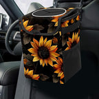 Car Trash Can – Multi-Purpose, Lightweight and Portable with Durable Water-Resistant Coating, No Installation Required, Practical and Ample Capacity, Variety of Colors.Beautiful Sunflower