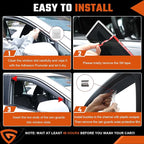 in-Channel Rain Guards Compatible with Ford Maverick 2022-2026 Durable Side Windows Wind Sun Deflectors 2022 2023 2024 2025 2026 Maverick Window Rain Guard Black 4 PCS